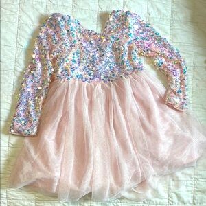 Sparkly kids twirl dress